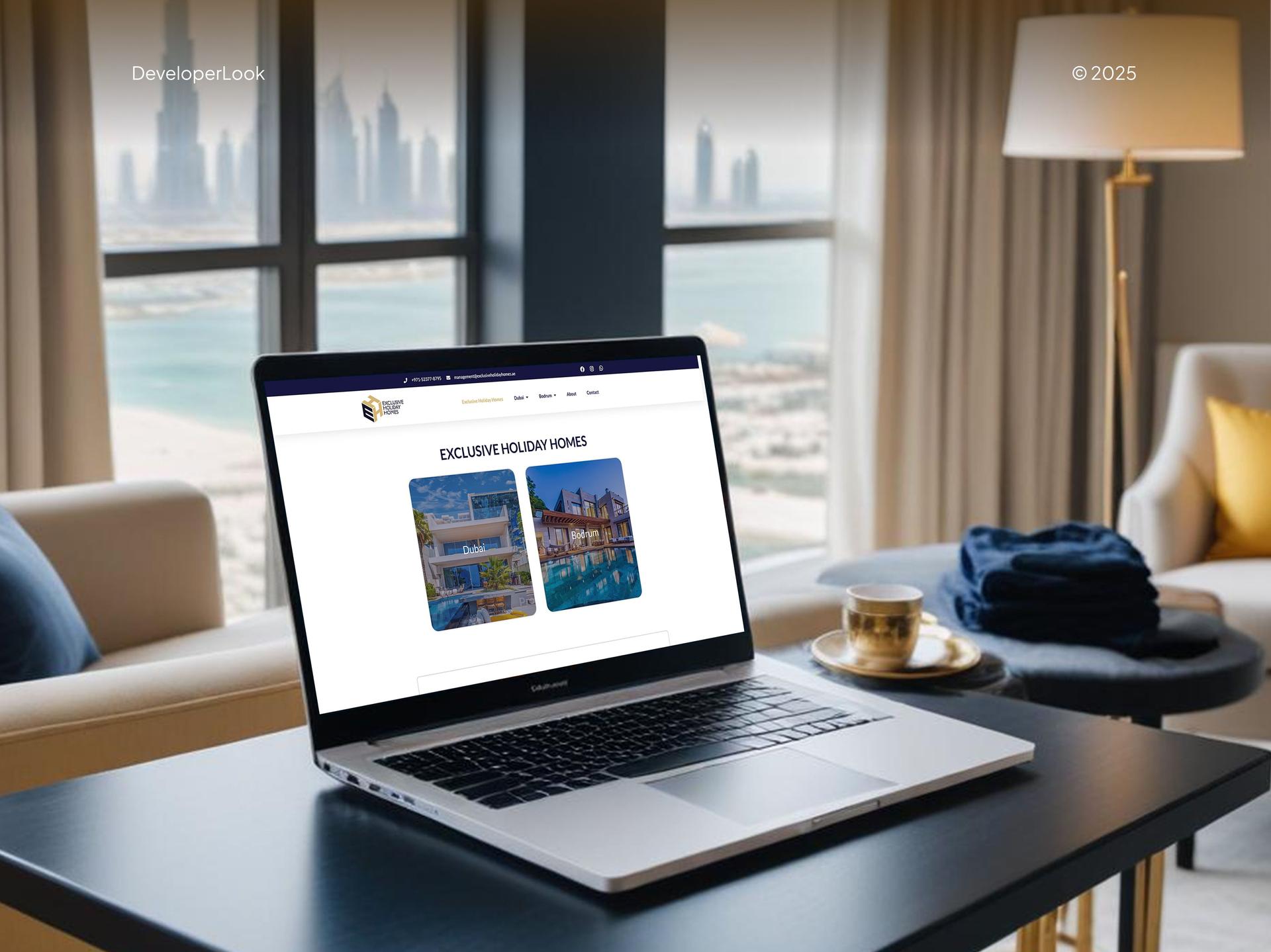 Exclusive Holiday Homes Website