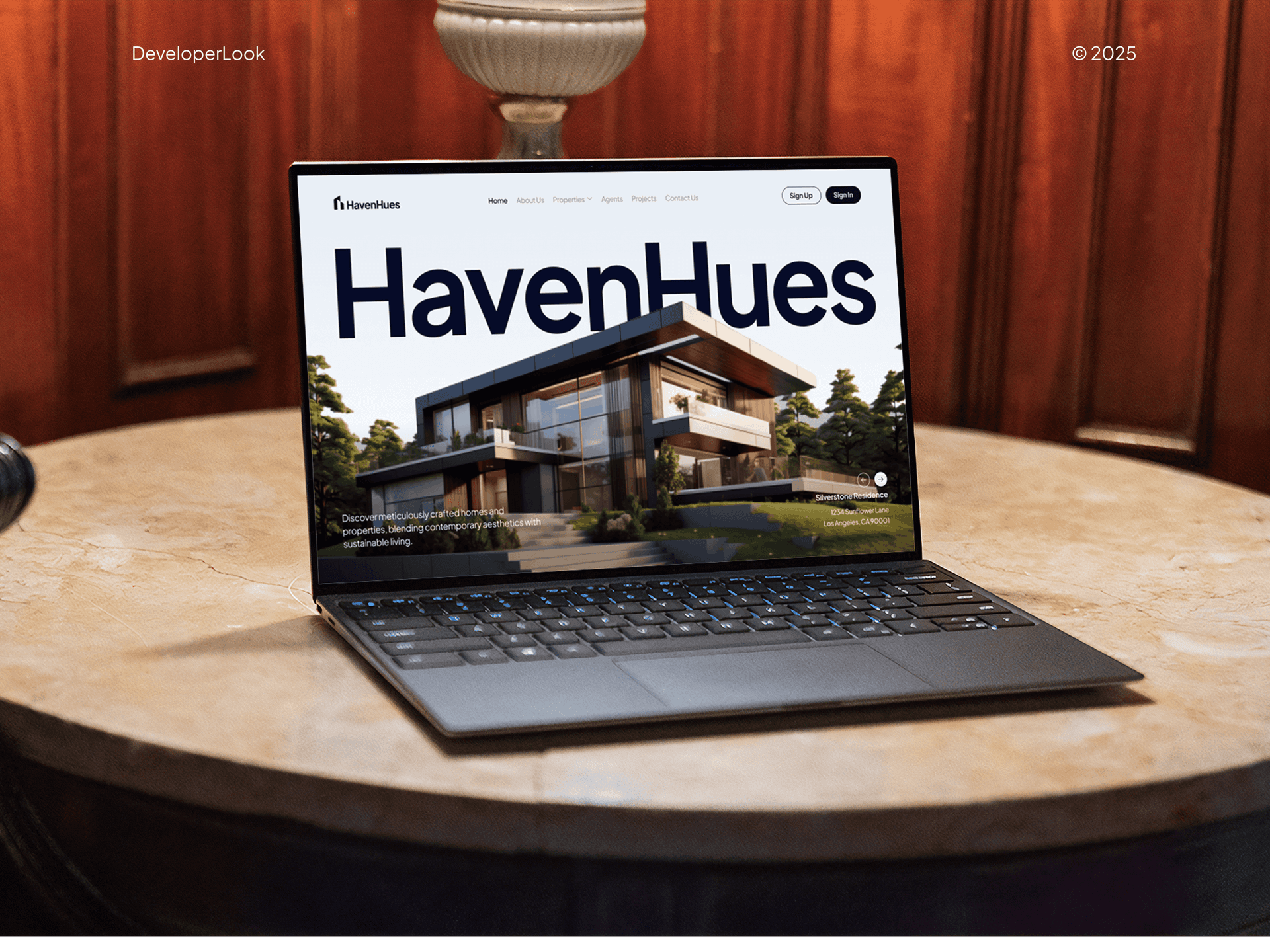 HavenHues Real estate Website