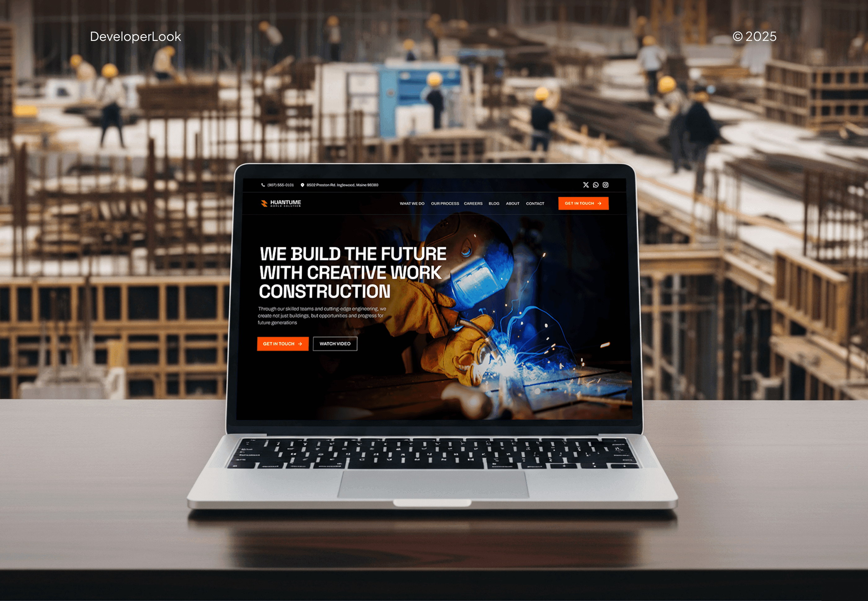 Huantume Construction Website Design