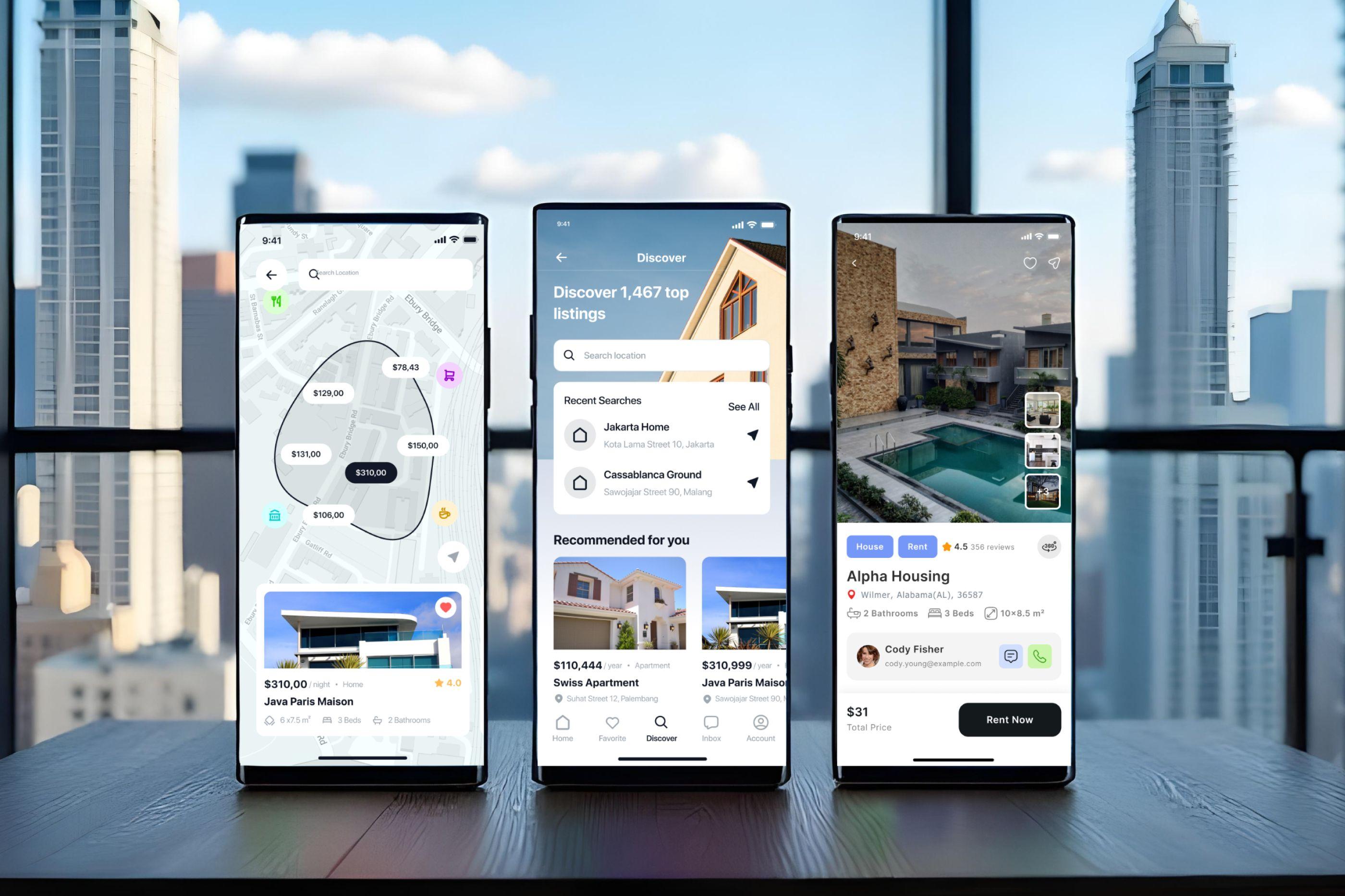 Hommie Real Estate Mobile App Design